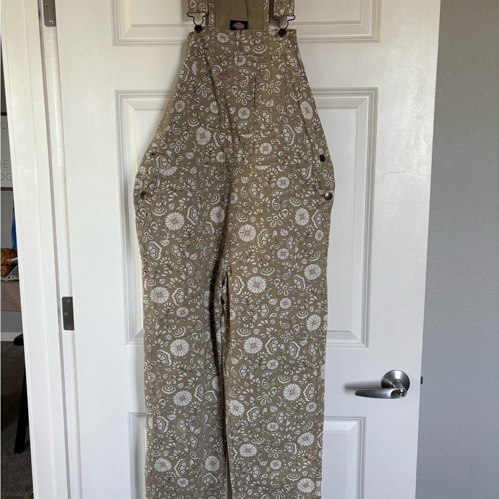 Floral Patterned Overalls - Dickies